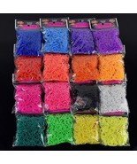 600 New TIE DYE Colors Refill Rubber Bands w/S Clips For Loom Kits - $13.60 CAD