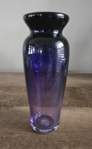 Hand Blown and Signed WB &#39;97 Ombre Amethyst Purple Vase 7&quot; - $29.69