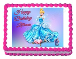 CINDERELLA princess party decoration edible birthday cake image cake topper shee - £8.01 GBP+