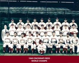 1940 Cincinnati Reds 8X10 Team Photo Baseball Picture World Champs Color Mlb - $4.94