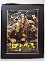 2009 WWE Survivor Series 16x20 Framed Insight Poster Display  - £62.21 GBP