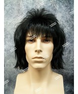 Black Rock You Wig Freddie Mercury Singer 70s 80s Shag Unisex Joan Kiss ... - $32.51 CAD