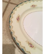 MEITO CHINA DISH PLATE SERVING PLATTER Large Oval Hand Painted JAPAN 16X12&quot; - $25.75