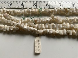 48” Inches 100% Natural Italian Coral Beads Off White Coral Rough Beads - $565.28 MXN