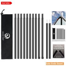 Adjustable Camping Tarp Poles - Height 32-95 Inches for Durable Support - $30.64