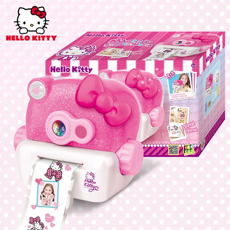 Sanrio Hello Kitty Children Sticker Machine Versatile Children Kawaii Diy Puzzle - £62.80 GBP