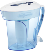 Water Pitcher w/ Filter Pour Spout &amp; TDS Meter 10 Cup 5 Stage Filtration 2 Qt - £24.22 GBP