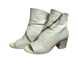 Summit By White Mountain Fantasia Off White Peep Toe Bootie EU 40 US 9.5 - £12.89 GBP