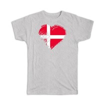 Danish Heart : Gift T-Shirt Denmark Country Expat Flag Patriotic Flags National - £14.38 GBP+