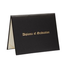 11.5 X 9 In Black Faux Leather Certificate Holder For Diploma Award Lett... - $22.79