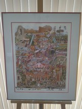 Hershey Park Happy 1997 Season Opening Gift Poster Bruce Johnson 46/650 25&quot;x 30&quot; - £56.05 GBP