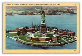 Statue of Liberty New York City NY NYC UNP Unused Linen Postcard N25 - £2.30 GBP