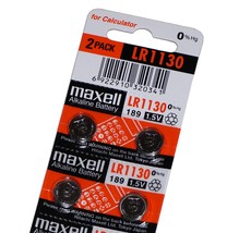 New 0% Hg Maxell  LR1130  AG10 189 Alkaline Batteries x 4 pcs - £2.31 GBP