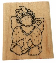 DOTS Rubber Stamp Small Emily Girl Angel Country Doll Friends Card Making Craft - £3.19 GBP