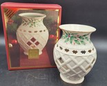 New Lenox Christmas Winter Greetings Fragrance Wax Oil Warmer w/Yankee T... - $19.79