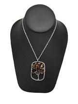 Tiger&#39;s Eyes Tree of Life Balancing Reiki Pendant Brazil, Free 18&quot; Chain... - $7.20