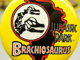 Jurassic Park Collectable Brachiosaurus Badge Button Pinback Vintage - $12.86