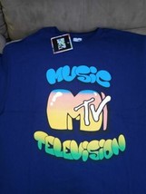 MTV Musique Télévision - 2021 Bleu Marine T-Shirt ~Licence ~ S M L XL XXL - $19.72+