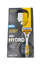 Schick Hydro Skin Comfort 3 Blade Stubble Eraser Razor With 2 Cartridges - $10.39