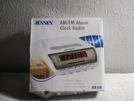 Jensen JCR150, AM/FM Alarm Clock Radio with 0.6-Inch, Red LED Display new - $19.59