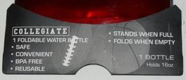 Collegiate Licensed Indiana University Hoosiers Reusable Foldable Water Bottle image 3