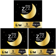 3 BOX -  ALWAYS ZZZ Overnight Disposable Period Underwear, 360° Cover S/M 9 Ct - £15.83 GBP