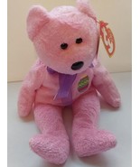 TY Beanie Baby EGGS the Easter Bear 8.5 inch Pink Teddy Birth April 23 2000 - $12.28