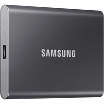 Samsung 2 TB Portable SSD T7 Flash Memory External Solid State Drive - Gray - £334.19 GBP