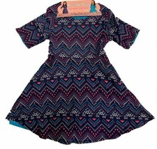 Sweet Heart Rose Reversible Dress (Teal/Purple, Medium) - £15.97 GBP