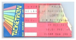Tom Petty &amp; The Heartbreakers Ticket Stub June 9 1985 Columbia Maryland - £40.65 GBP