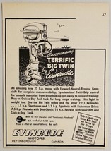 1951 Print Ad Evinrude Big Twin Outboard Motors Made in Canada Peterborough - £8.44 GBP