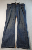Levi&#39;s Signature Jeans Womens Juniors 15M Blue Cotton Low Slim Bootcut Pull On - £16.53 GBP