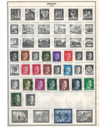 GERMANY 1938-1948 Very Fine Used Stamps Hinged on list: 2 Sides - £2.63 GBP