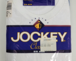 Vtg NIP 2 Pack Jockey Mens White Cotton T-Shirts Big Man Crew Neck 2000 XXL - $29.70