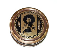 Boussole Jimi Hendrix de poche en laiton de style vintage antique - £22.82 GBP