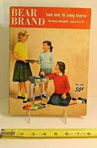 Original Vintage Manual Magazine 1955 Bear Brand Hand Knits Size 6-14 Patterns - $24.75