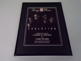 Boyz II Men Evolution 1998 11x14 Framed ORIGINAL Advertisement - $34.64