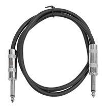 SEISMIC AUDIO - Black 1/4&quot; TS 3&#39; Patch Cable - Effects - Guitar - Instru... - £17.55 GBP