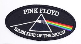 Pink Floyd Dark Side Of The Moon Iron On Embroidered Patch 4&quot; X 2&quot; - $6.49