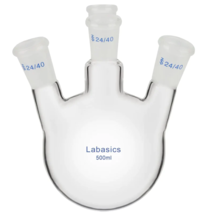 Labasics 500 ml Borosilicate Glass 4 Neck Round Bottom 24/40 Joint Boili... - £45.49 GBP