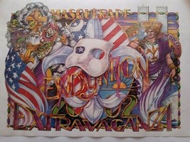 2002 Krewe of Endymion Extravaganza Collectable Poster Mardi Gras Masquerade - £27.61 GBP