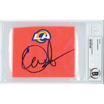 Eric Dickerson Auto Los Angeles Rams Signed Football Pylon Beckett BGS S... - £152.58 GBP