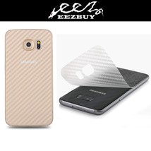 3D Transparent Carbon Fiber Skin Back Cover Screen Protector Film For Cell Phone - £3.51 GBP+