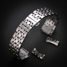 16mm Solid 304L Stainless Steel Metal Curved End Watch Bracelet/Watchban... - $24.36+