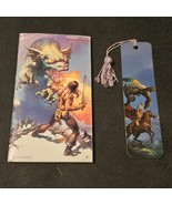 Vintage 90s FLYING MENACE Boris Vallejo Dragon Ballantine BOOKMARK NOTEB... - $925.70 MXN