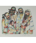 &quot;Bar Mitzvah&quot; by Jovan Obican Signed limited Edition of 1000 Lithograph ... - $2,530.82 MXN
