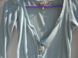 Old Navy Lt Blue Cotton T shirt Blouse Female Ladies Sz XSmall - £6.96 GBP