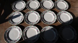 Rare Gorgeous Set of 12 Antique BOOTHS Silicon China Set of Luncheon Pla... - £184.99 GBP
