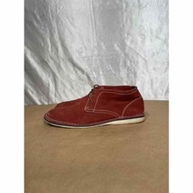 Steve Madden Red Suede Leather Dress Chukka Boots Men’s Size 10 Locktin - £31.63 GBP