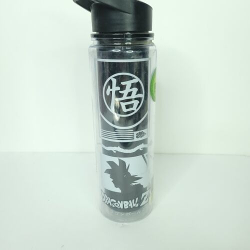 Dragon Ball Z Goku Water Bottle Bundle DBZ Black &amp; White Print BPA Free NEW - $19.79
